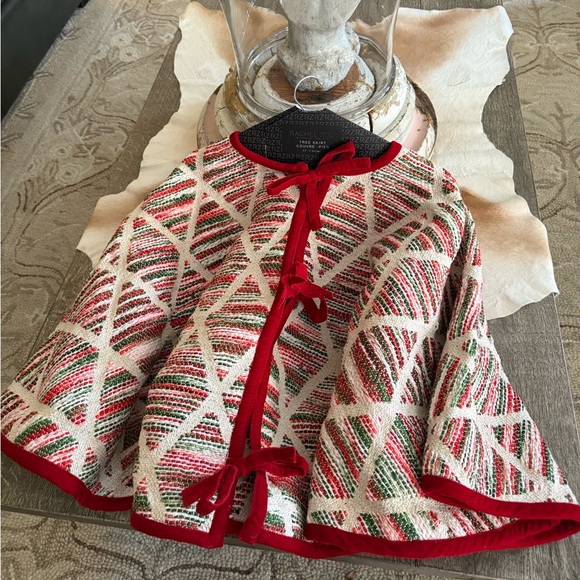 Brand NWT Rachel Zoe Festive Knit Tree Skirt Made in India - Picture 8 of 13